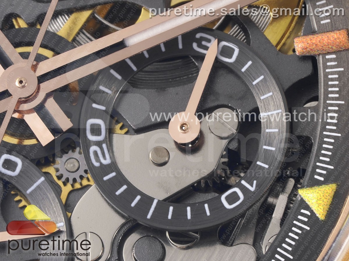 Blaken Daytona RG Rainbow Bezel GETF Best Edition Skeleton Dial on RG Bracelet SA4130 - Image 16