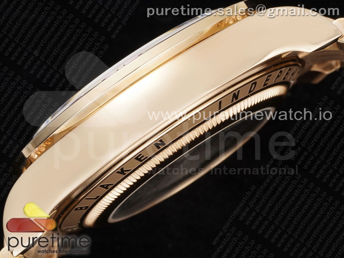 Blaken Daytona RG Rainbow Bezel GETF Best Edition Skeleton Dial on RG Bracelet SA4130 - Image 9