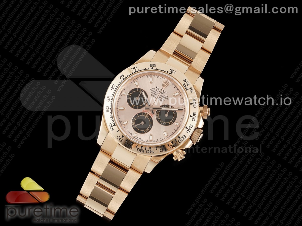 Daytona 116505 KING 1:1 Best Edition Sundust/Black Dial on RG Bracelet SA4130 - Image 18