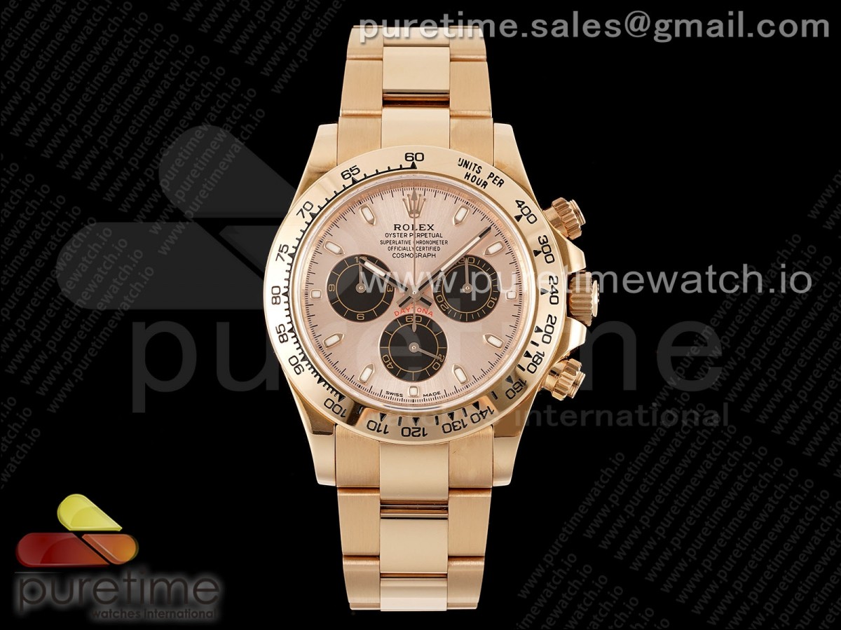 Daytona 116505 KING 1:1 Best Edition Sundust/Black Dial on RG Bracelet SA4130 - Image 14