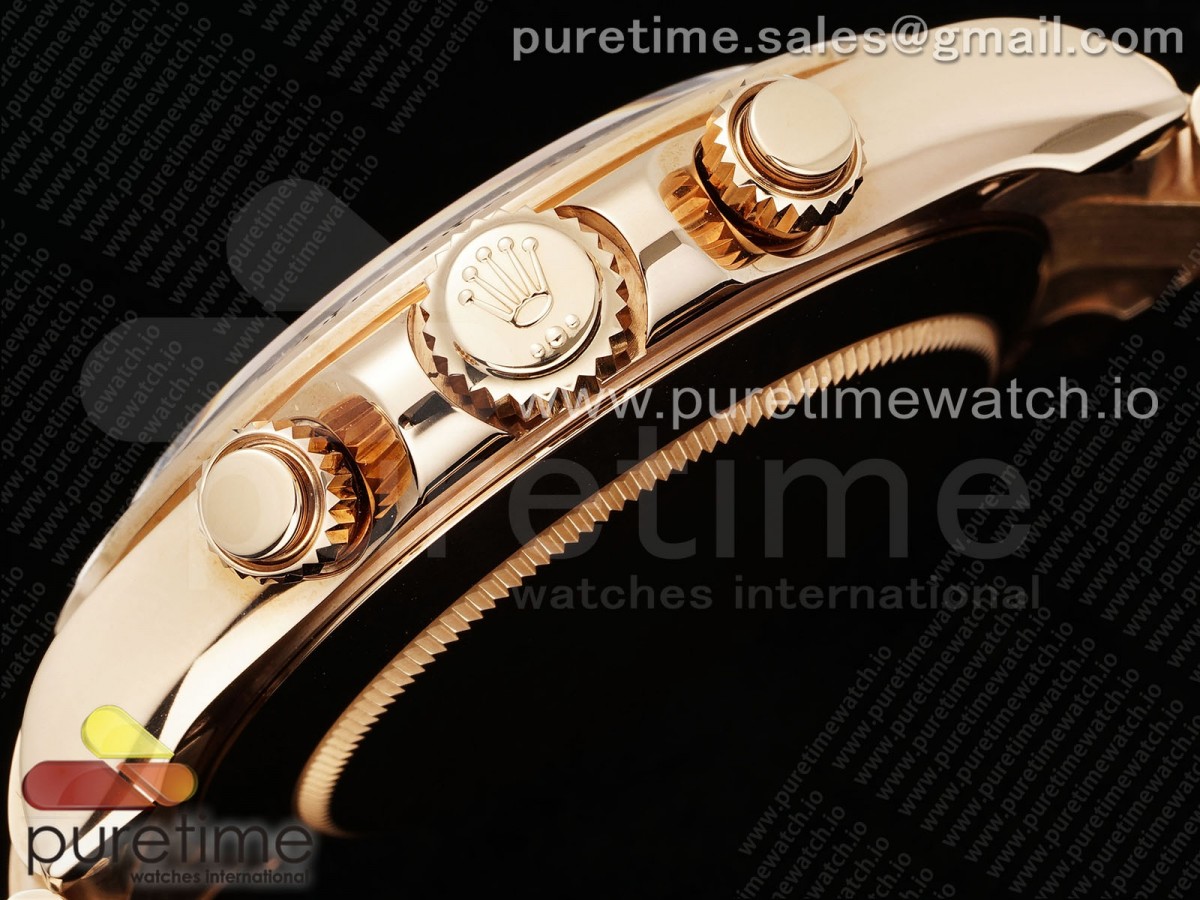 Daytona 116505 KING 1:1 Best Edition Sundust/Black Dial on RG Bracelet SA4130 - Image 10
