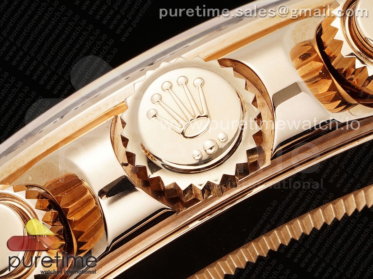 Daytona 116505 KING 1:1 Best Edition Sundust/Black Dial on RG Bracelet SA4130 - Image 7