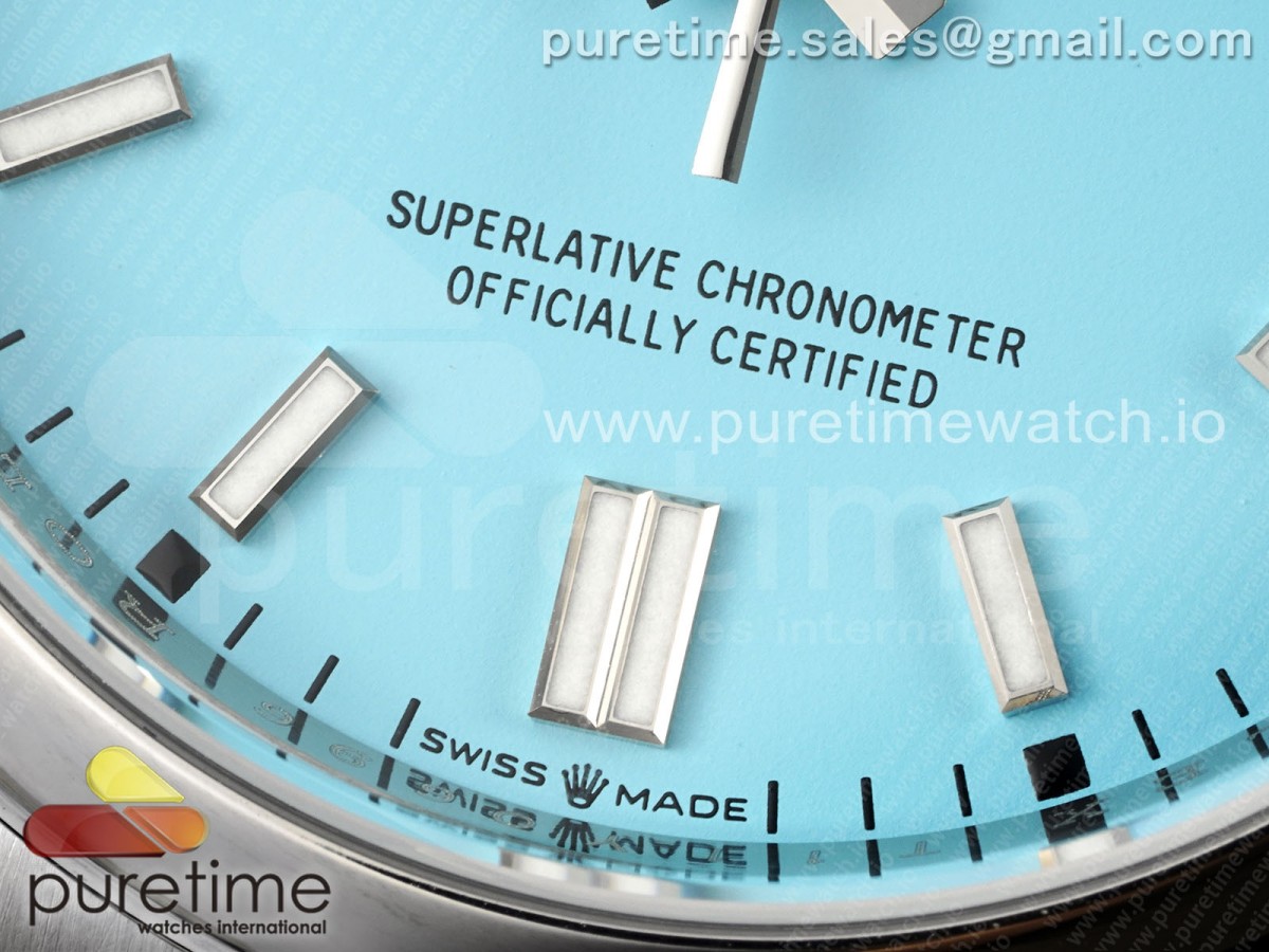Oyster Perpetual 126000 36mm VSF 1:1 Best Edition 904L Steel Tiffany Blue Dial VS3235 - Image 13