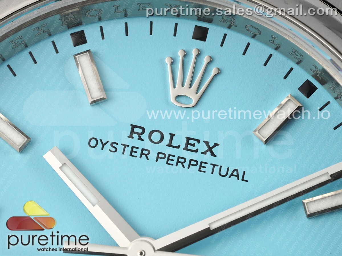 Oyster Perpetual 126000 36mm VSF 1:1 Best Edition 904L Steel Tiffany Blue Dial VS3235 - Image 11