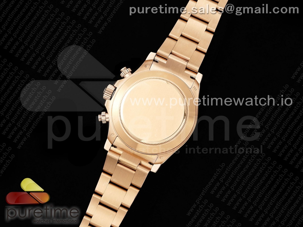 Daytona 116505 RG OMF RG/Esfera negra en la pulsera RG A7750 (Movimiento de Slim) - Imagen 26