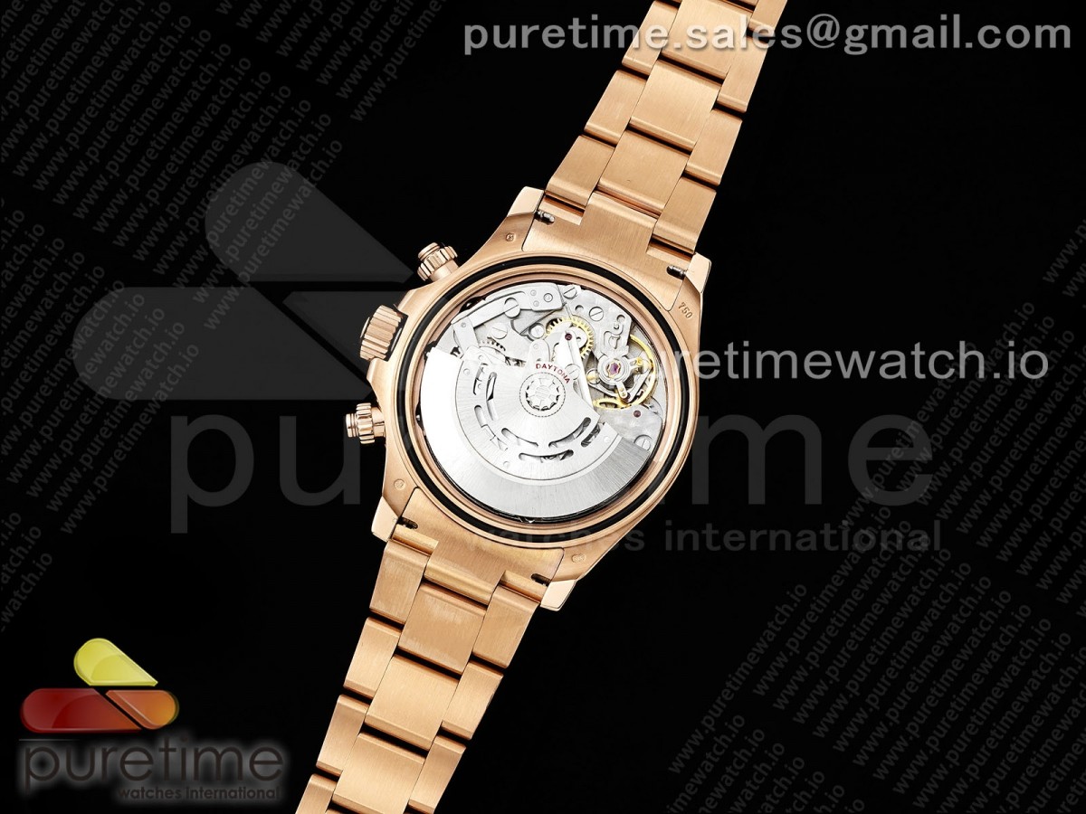 Daytona 116505 RG OMF RG/Esfera negra en la pulsera RG A7750 (Movimiento de Slim) - Imagen 25