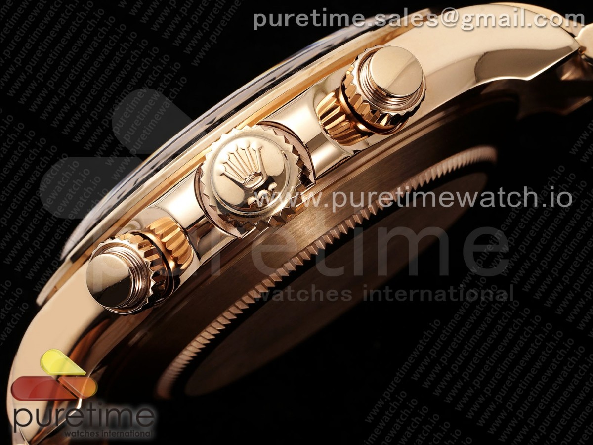 Daytona 116505 RG OMF Best Edition White Dial on RG Bracelet A7750 (Slim Movement) - Image 23