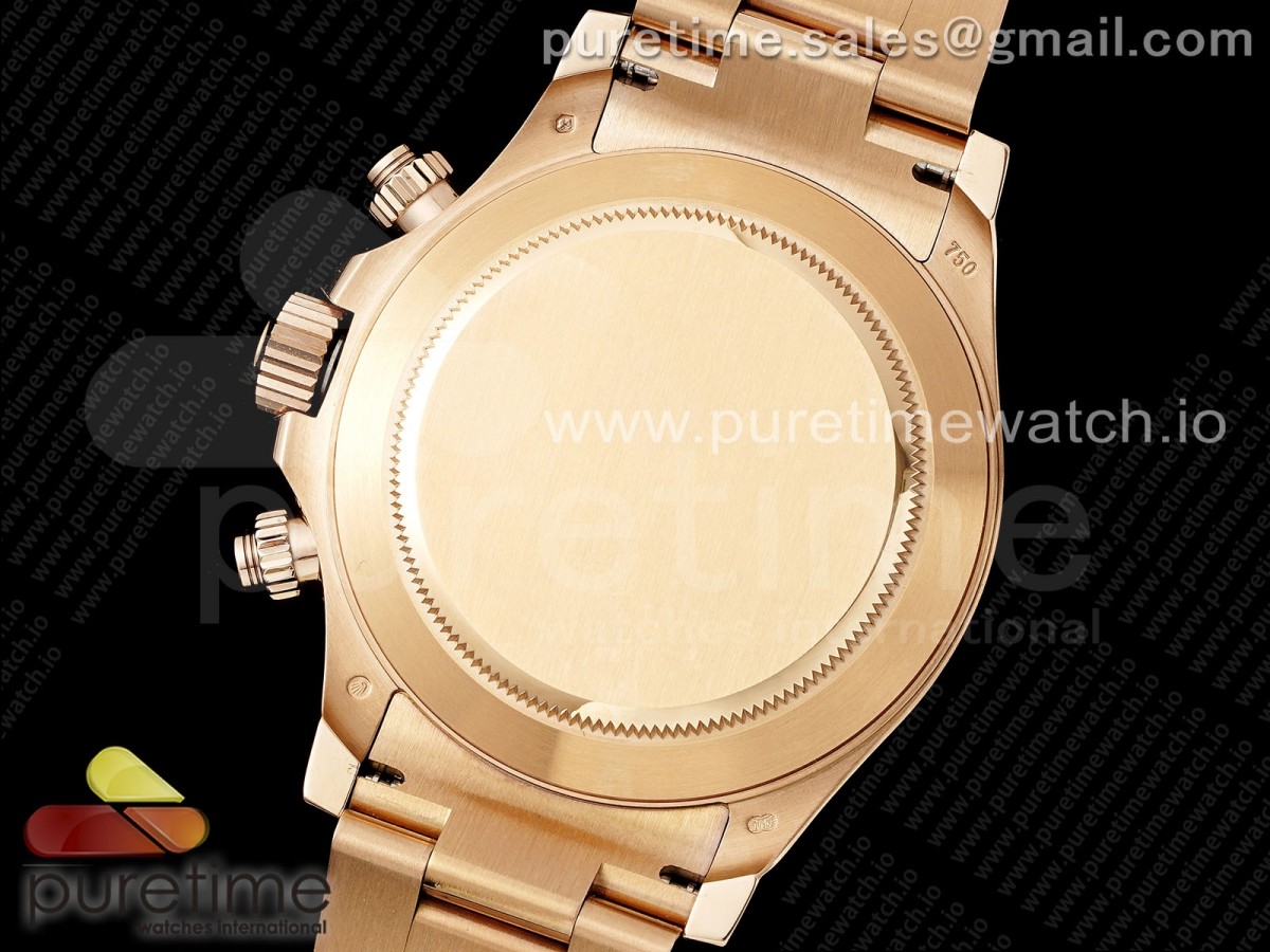 Daytona 116505 RG OMF Best Edition White Dial on RG Bracelet A7750 (Slim Movement) - Image 26