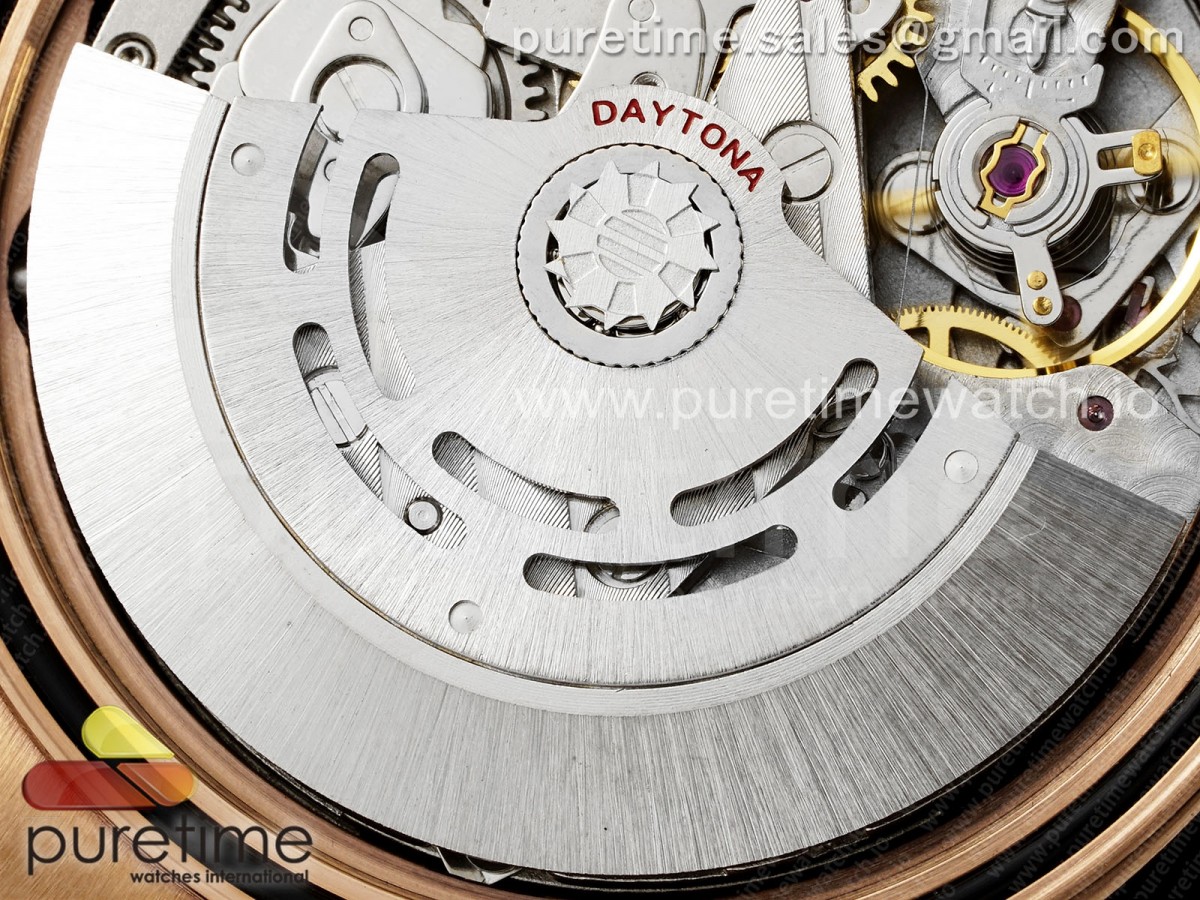 Daytona 116505 RG OMF Best Edition White Dial on RG Bracelet A7750 (Slim Movement) - Image 30