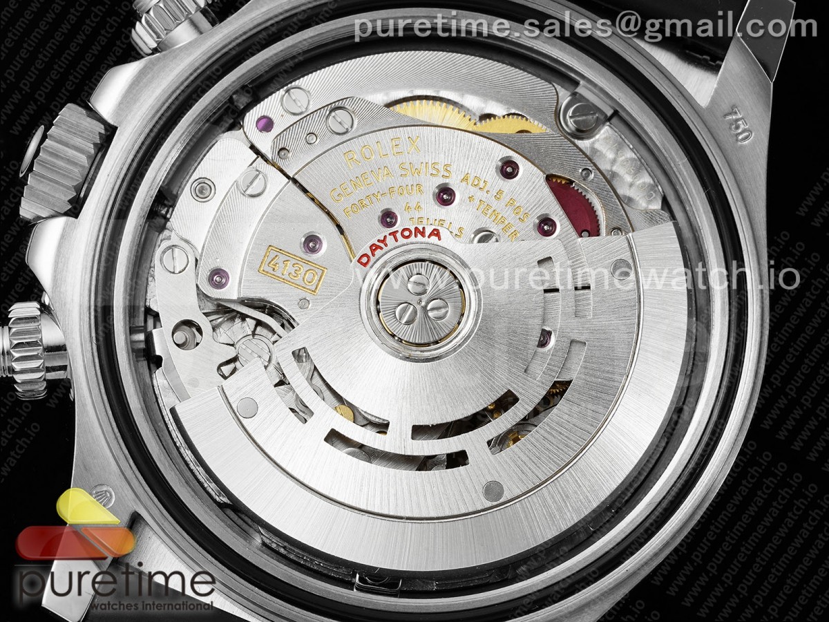 Daytona 116519 APSF 1:1 Best Edition Black Diamonds Dial on Oysterflex Rubber Strap SH4130 - Image 28