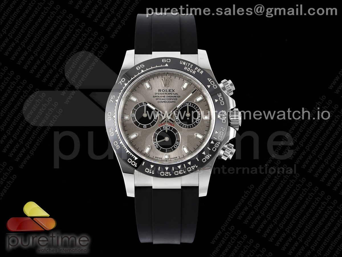 Daytona 116519 APSF 1:1 Best Edition Gray Dial on Oysterflex Rubber Strap SH4130 - Image 2