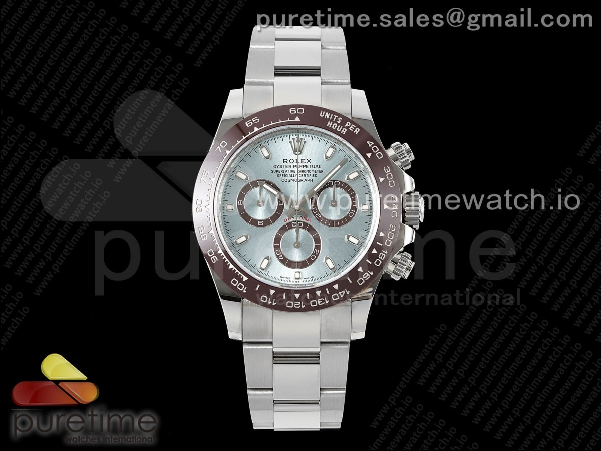 Daytona 116506 APSF 1:1 Best Edition Ice Blue Dial on SS Bracelet SH4130 - Image 2