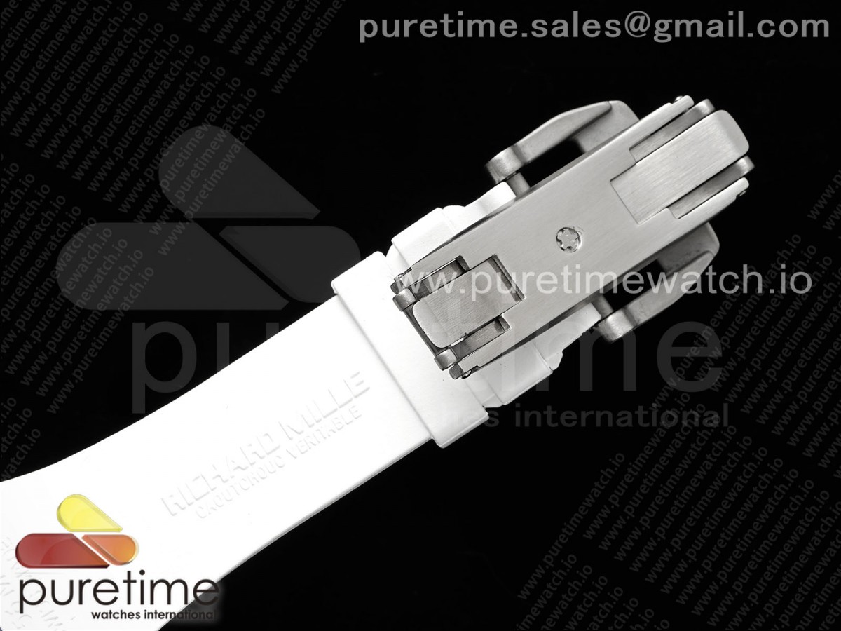 RM53-02 Blue Transparent Tourbillon RMF Best Edition Skeleton Dial on Transparent Rubber Strap V2 - Image 18