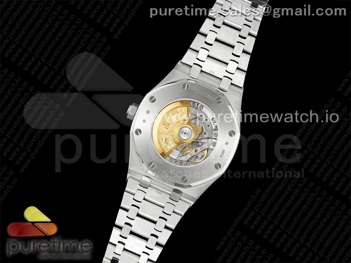 Royal Oak 41mm 15410 Quadrante blu textured SS SS Bracciale SA3120 - immagine 11