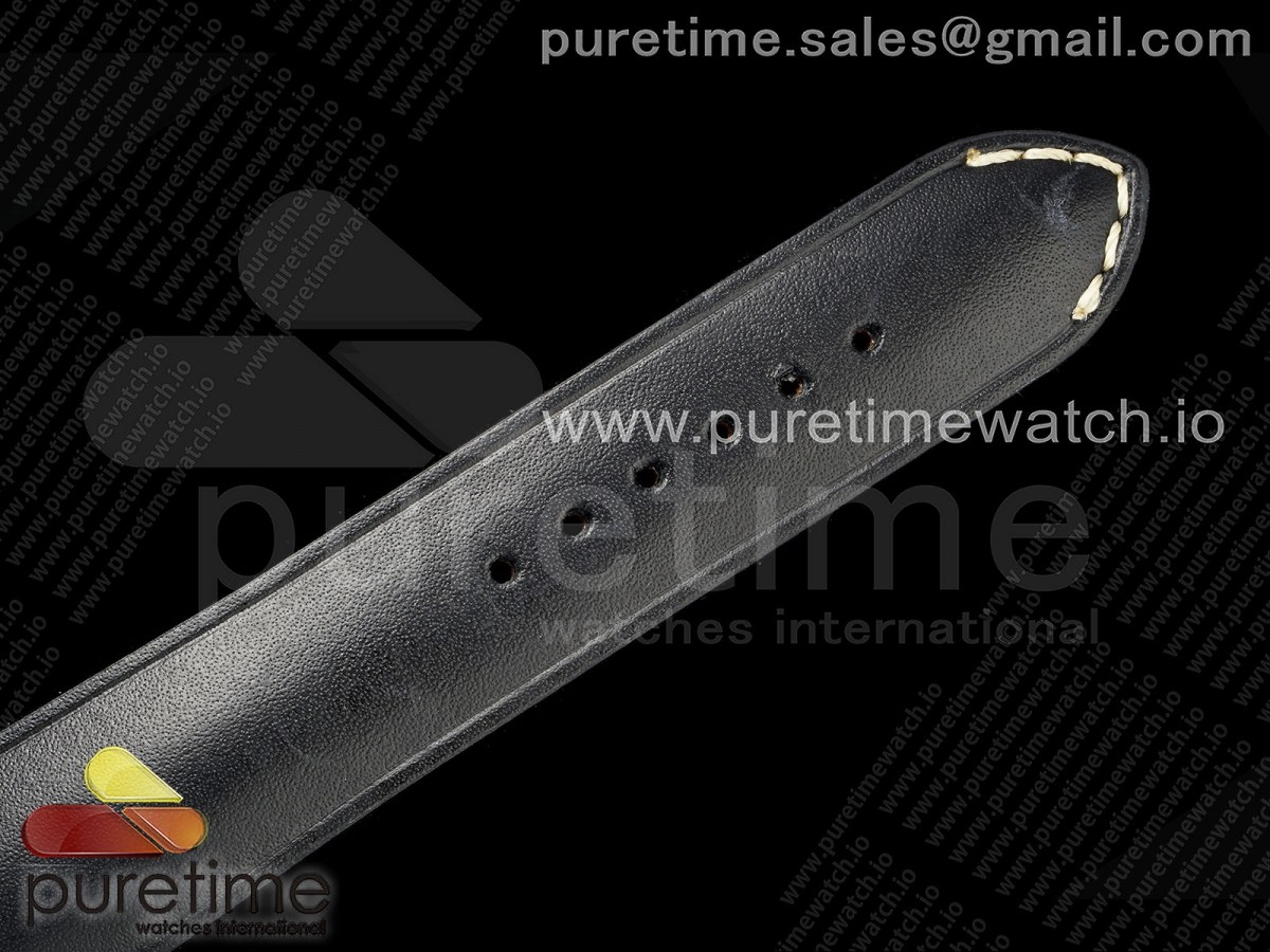 Navitimer 8 Automatic 41mm PVD TF 1:1 Best Edition Black Dial on Black Leather Strap A2824 - Image 17