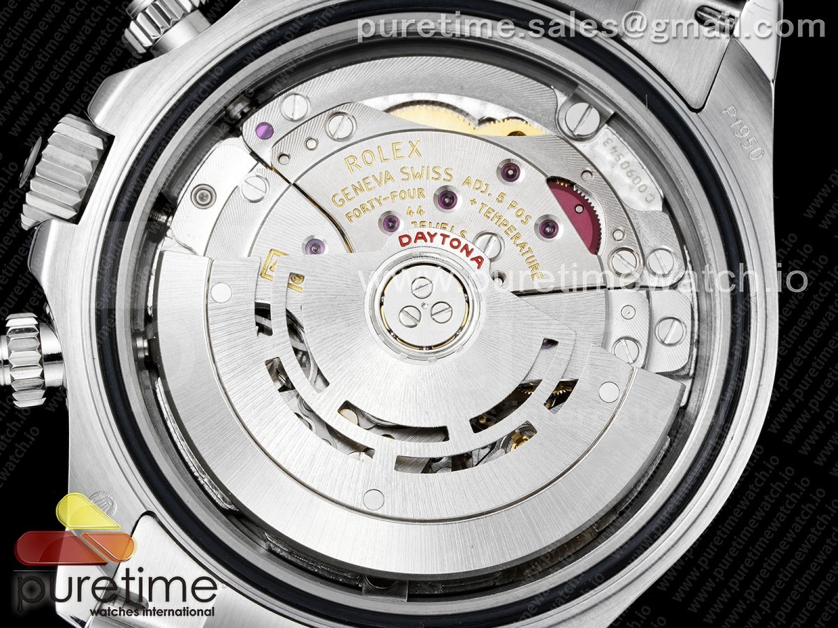 Daytona 116506 QF 1:1 Best Edition Ice Blue Dial Crystal Markers on SS Bracelet SH4130 V3 (Gain Weight) - Image 28