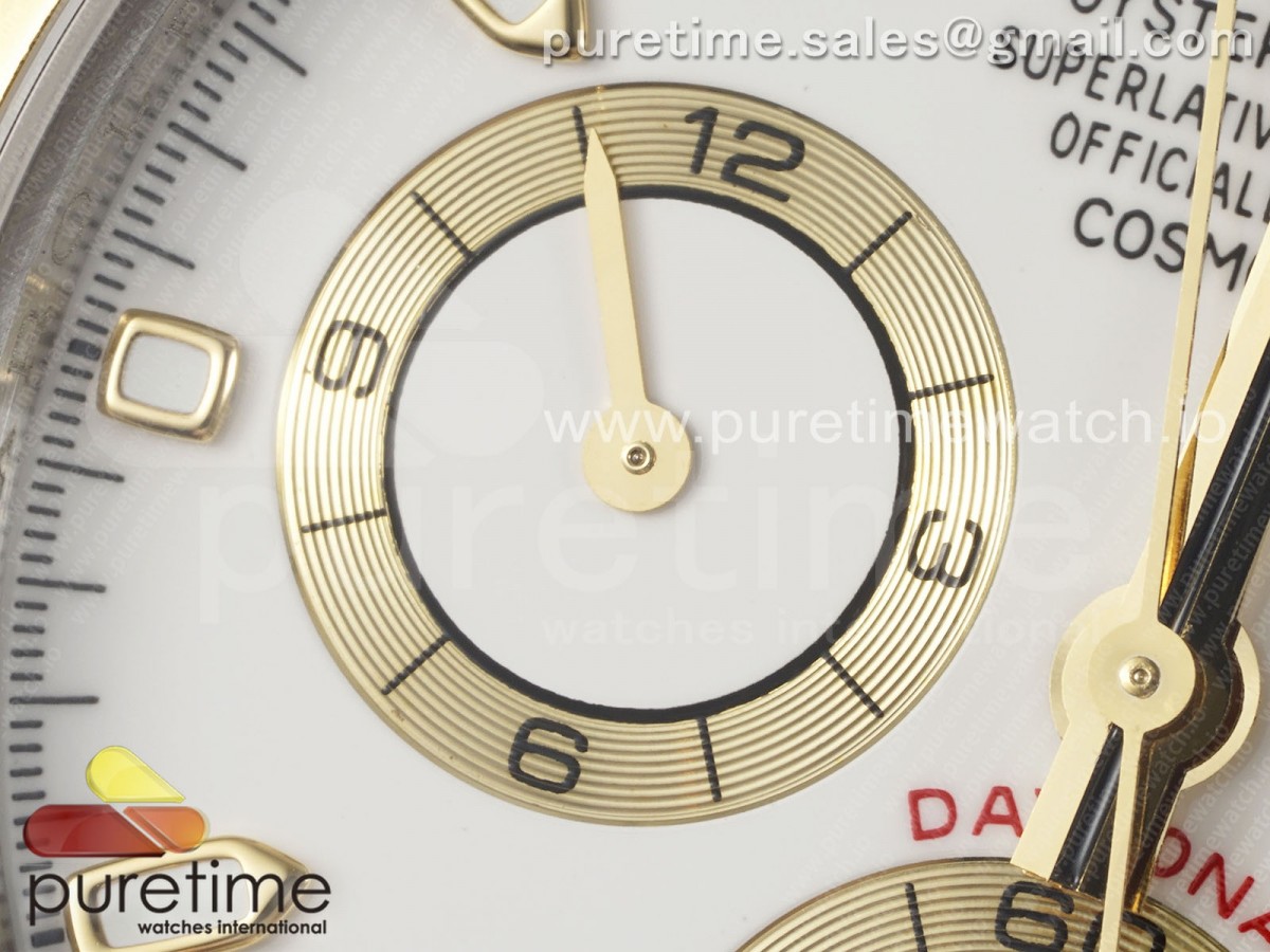 Daytona 116503 QF Cadran blanc sur Bracelet SS/YG SH4130 V3 (poids de la compote) – Image 5