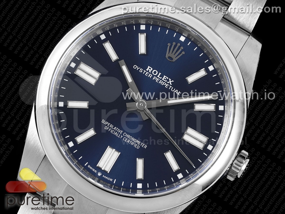 Oyster Perpetual 124300 36mm Clean 1:1 Best Edition 904L Steel Blue Dial VR3230