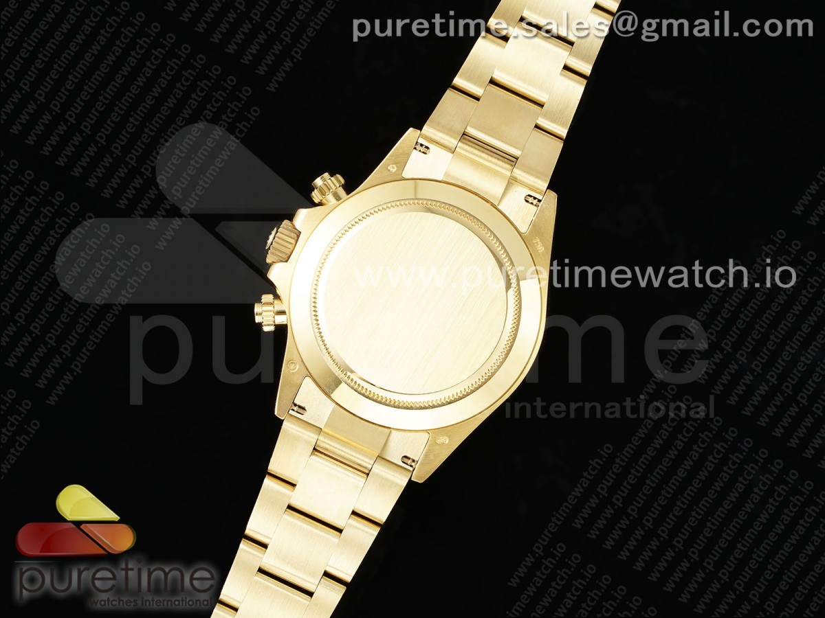 Daytona 116508 QF White/Black Dial on YG Bracelet SH4130 V3 (Gain Weight) - Image 13