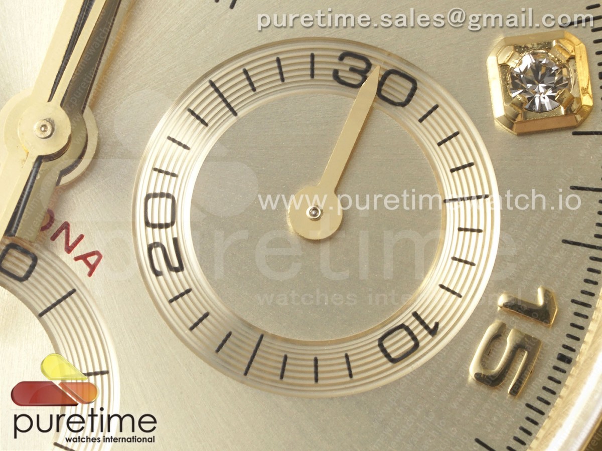 Daytona 116508 QF 1:1 Best Edition YG Diamonds Dial on YG Bracelet SH4130 V3 (Gain Weight) - Image 8