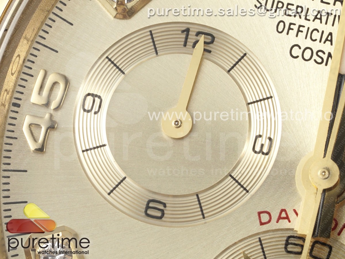 Daytona 116508 QF 1:1 Best Edition YG Diamonds Dial on YG Bracelet SH4130 V3 (Gain Weight) - Image 7