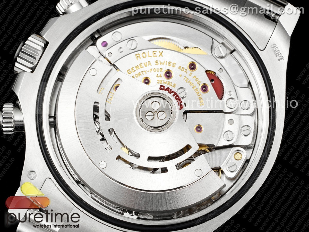Daytona 116506 Clean Marcadores de cristal de Esfera azul de hielo en pulsera SS SA4130 V2 - Imagen 17
