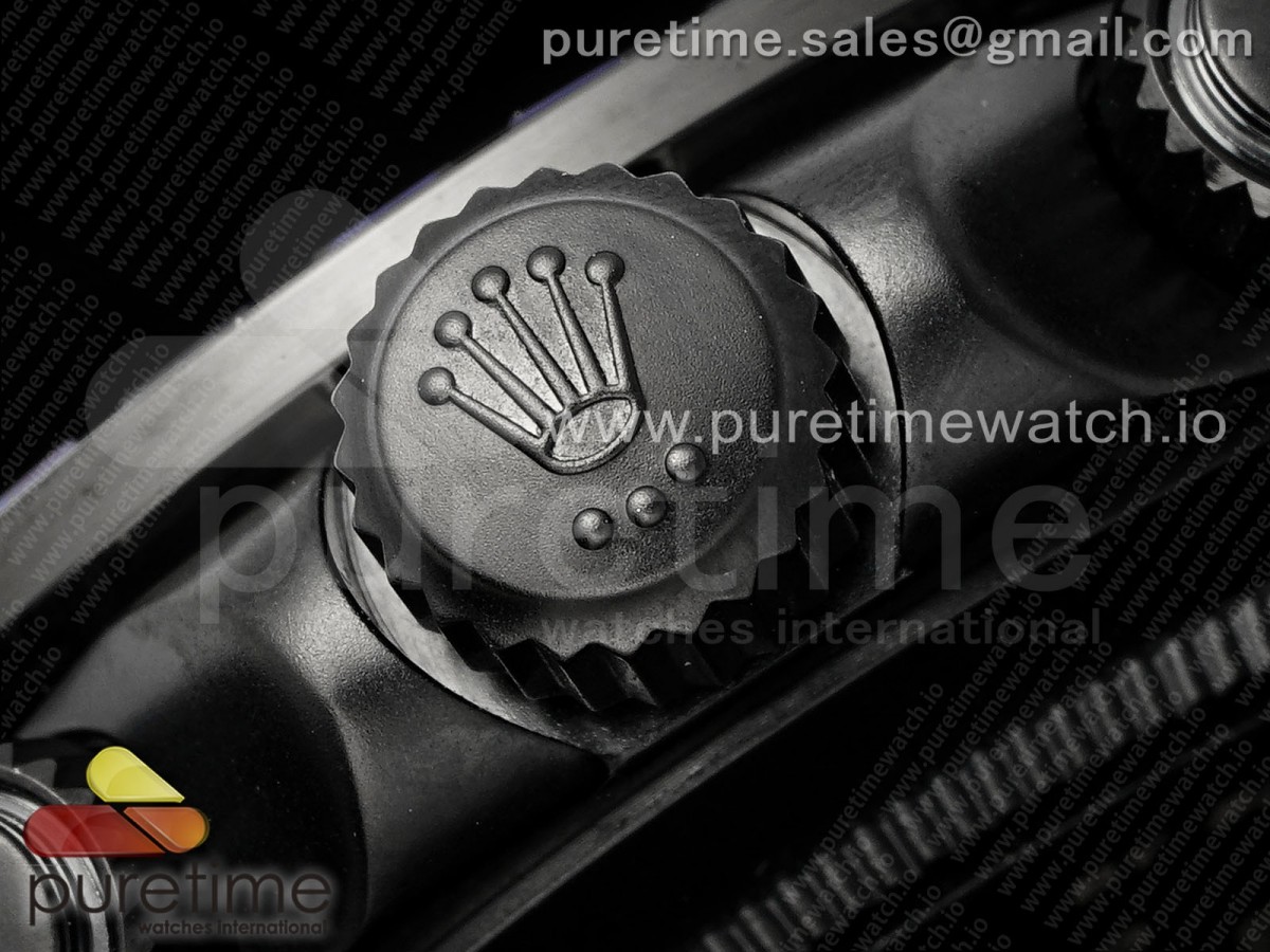 Daytona PVD Noob Best Edition Black Dial Purple Diamonds Bezel on PVD Bracelet SA4130 - Image 10