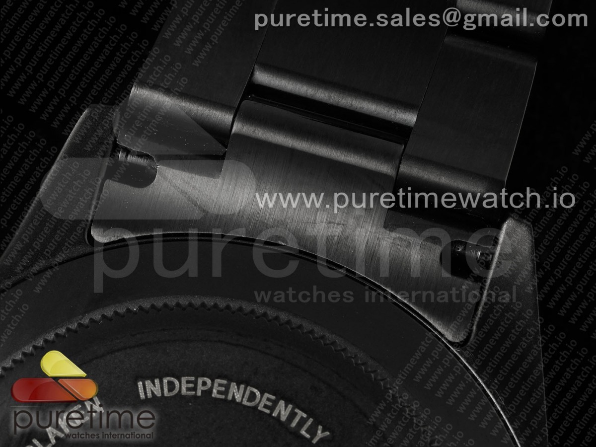 Daytona PVD Noob Best Edition Black Dial Purple Diamonds Bezel on PVD Bracelet SA4130 - Image 15