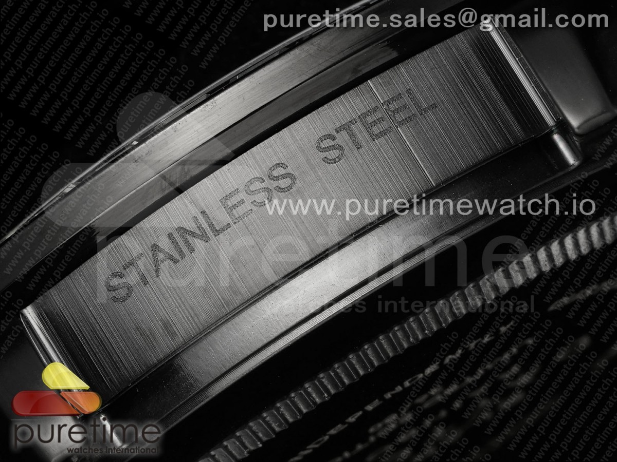 Daytona PVD Noob Best Edition Black Dial Purple Diamonds Bezel on PVD Bracelet SA4130 - Image 20