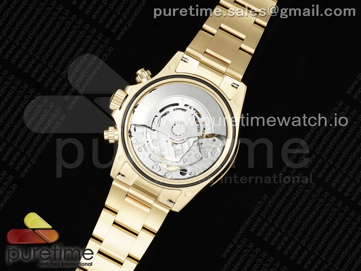 Daytona 116508 YG OMF Best Edition Blue Dial on YG Bracelet A7750 (Slim Movement) - Image 28