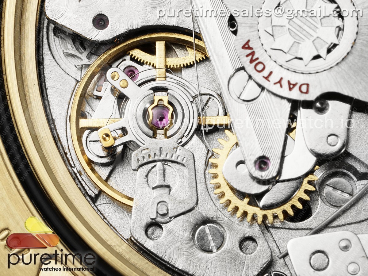 Daytona 116508 YG OMF Best Edition Blue Dial on YG Bracelet A7750 (Slim Movement) - Image 30