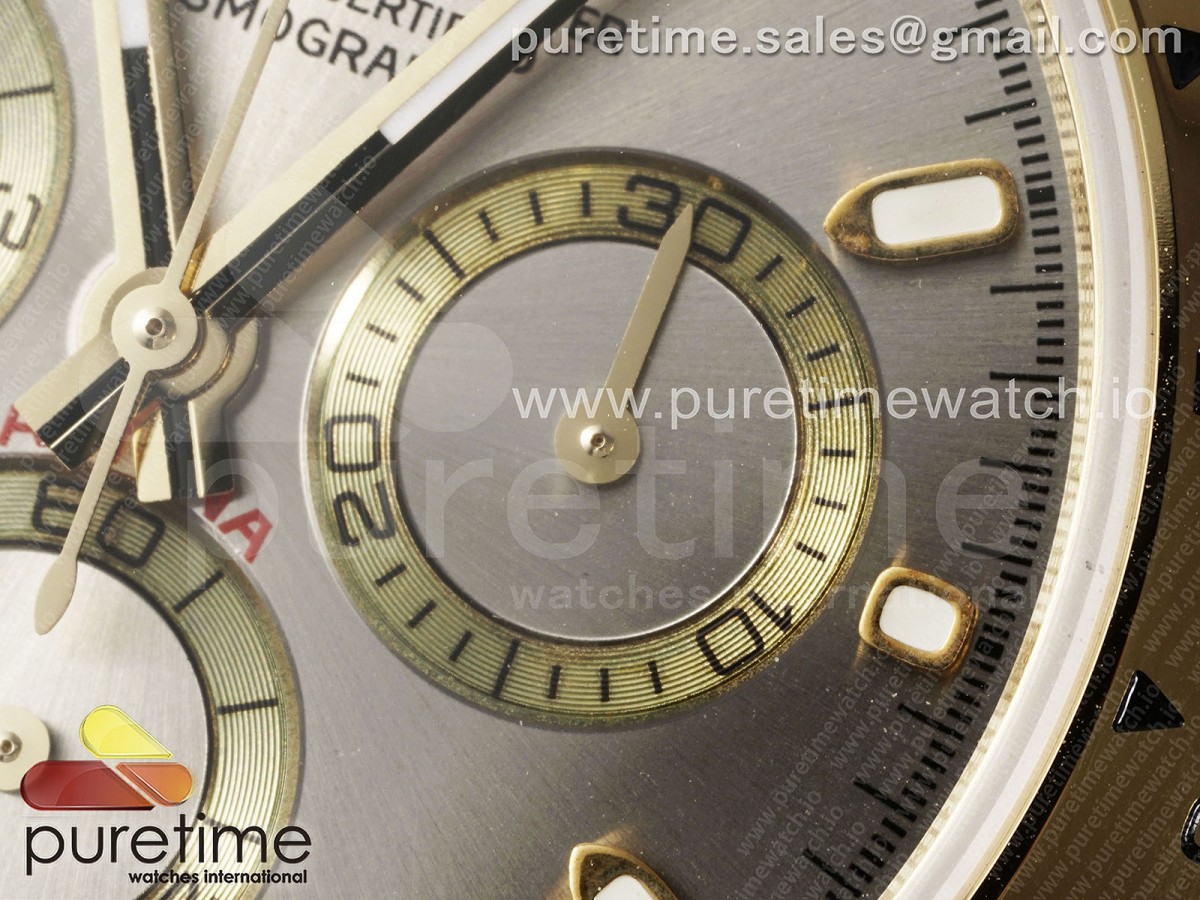 Daytona 116508 YG OMF Silber Zifferblatt auf YG Armband A7750 (Slim Bewegung) – Bild 7