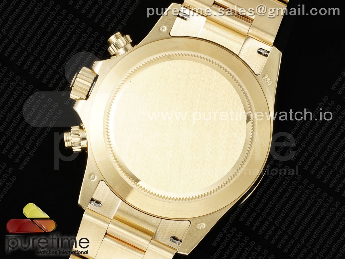 Daytona 116508 YG OMF Silber Zifferblatt auf YG Armband A7750 (Slim Bewegung) – Bild 15