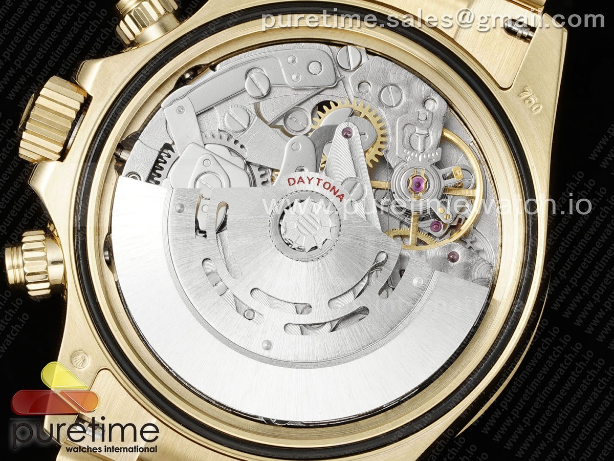 Daytona 116508 YG OMF Silber Zifferblatt auf YG Armband A7750 (Slim Bewegung) – Bild 29