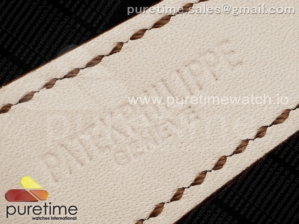Nautilus 5712 RG PPF Cadran brun sur la ceinture en cuir brun A240 V2 – Image 17