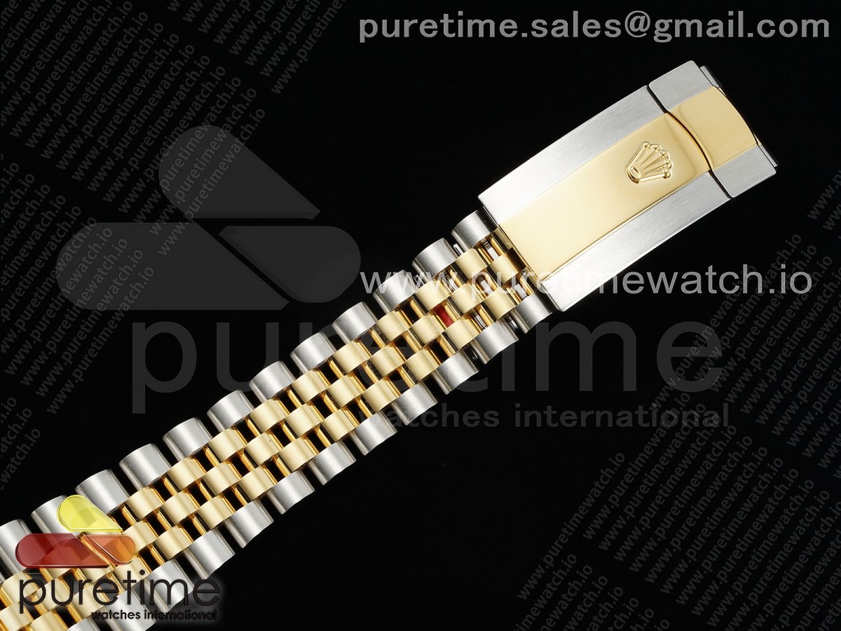DateJust 41 126333 Clean 1:1 Best Edition 904L Steel Gray Dial Green Roman Marker on SS/YG Oyster Bracelet VR3235 - Image 14