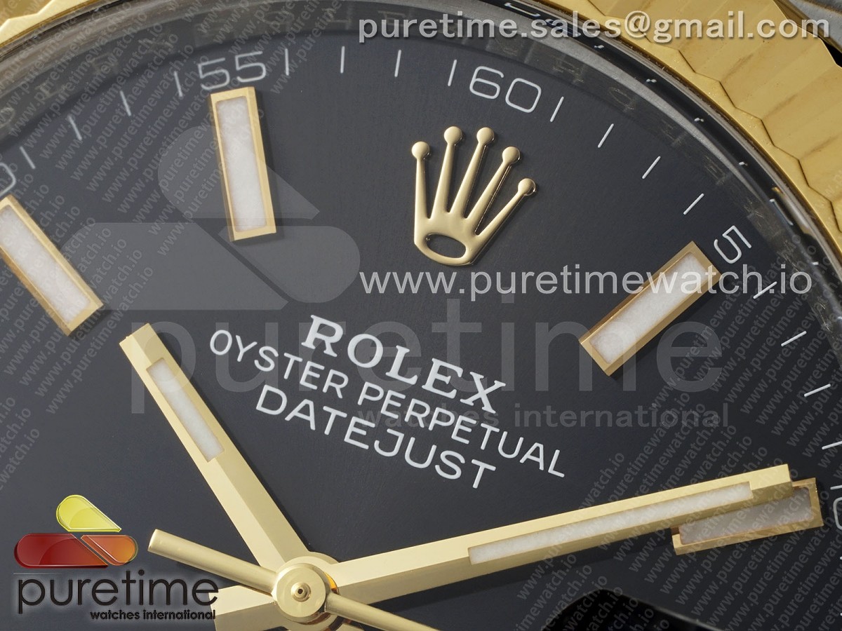 DateJust 41 126333 Clean 1:1 Best Edition 904L Steel Black Stick Dial on SS/YG Jubilee Bracelet VR3235 - Image 23