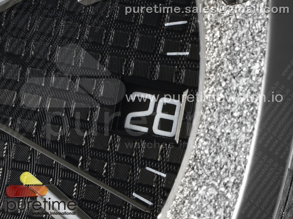 Royal Oak 41mm 15500 Frosted SS APSF 1:1 Best Edition Black Textured Dial on SS Bracelet SA4302 Super Clone V2 - Image 17