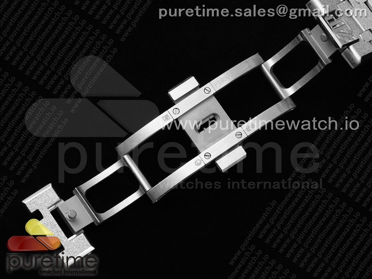 Royal Oak 41mm 15500 Frosted SS APSF 1:1 Best Edition Black Textured Dial on SS Bracelet SA4302 Super Clone V2 - Image 23