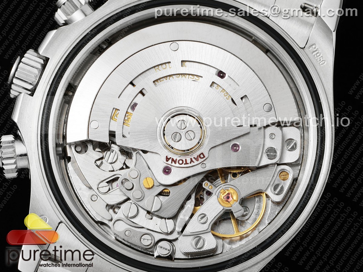 Daytona 116506 Brown Ceramic KING 1:1 Best Edition Ice Blue Crystal Dial on SS Bracelet SH4130 - Image 12