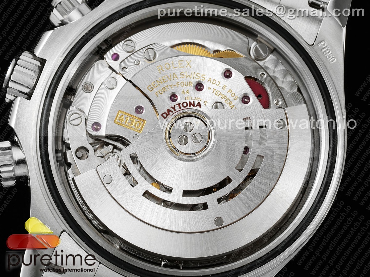 Daytona 116506 Brown Ceramic KING 1:1 Best Edition Ice Blue Crystal Dial on SS Bracelet SH4130 - Image 11