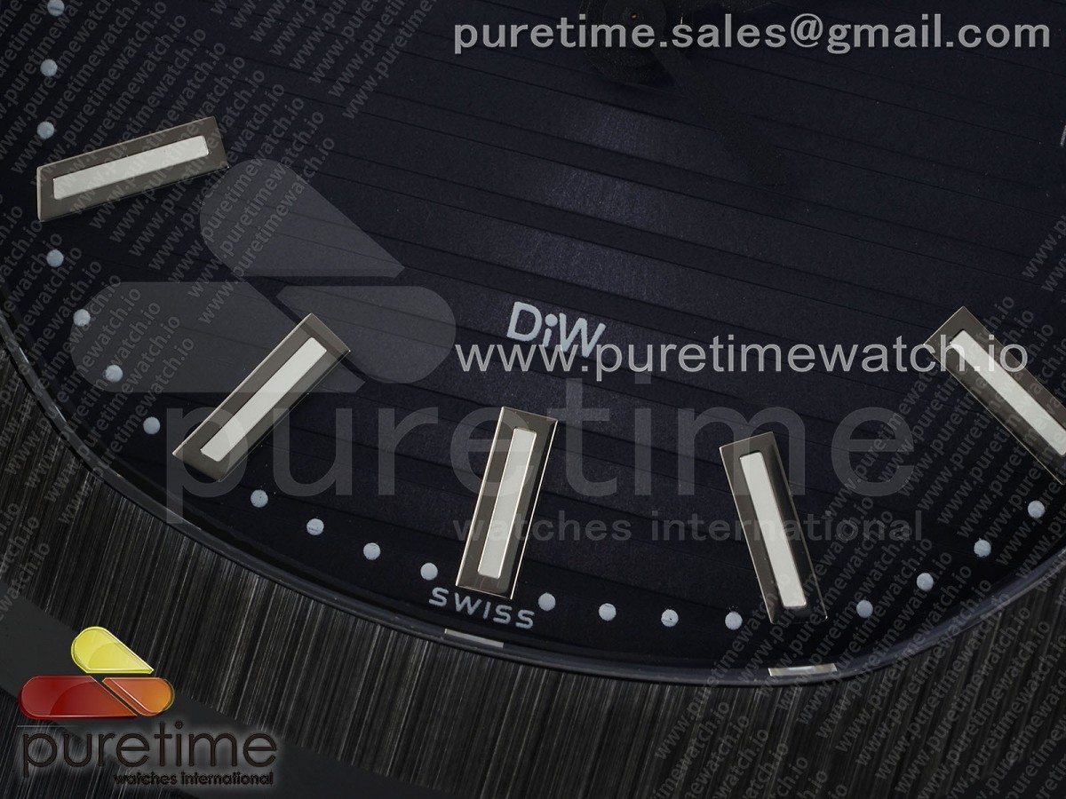 AET Nautilus 5711 Black Ceramic AMGF Best Edition Blue Dial on Black Rubber Strap MIYOTA 9015 - Image 13