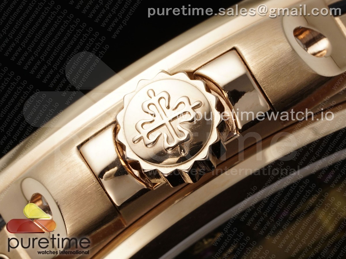 Nautilus 5712 RG YSF 1:1 Best Edition Gray Dial on Brown Leather Strap A240 - Image 14