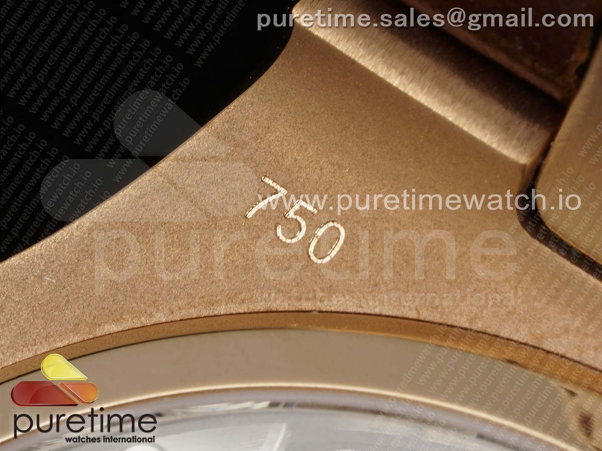 Nautilus 5712 RG YSF 1:1 Best Edition Gray Dial on Brown Leather Strap A240 - Image 32