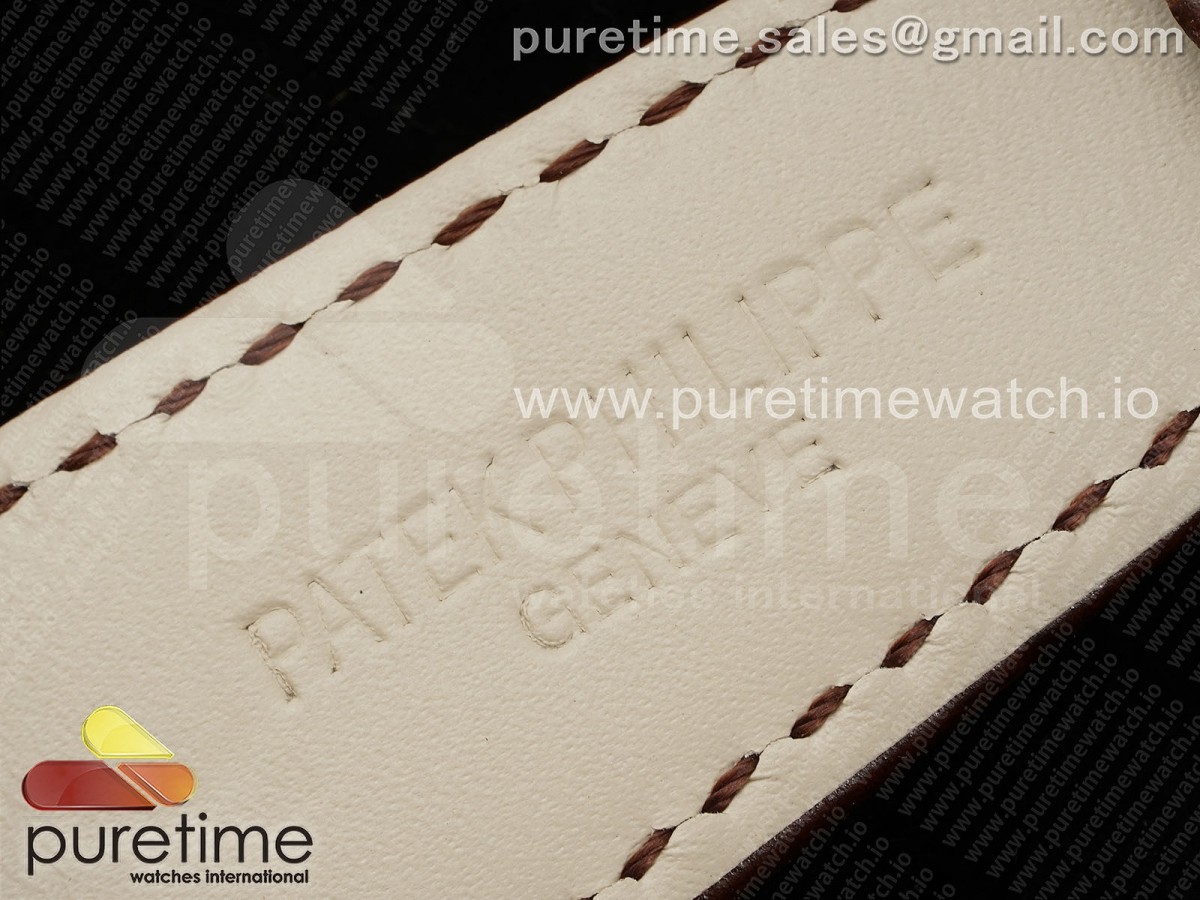 Nautilus 5712 RG YSF 1:1 Best Edition Gray Dial on Brown Leather Strap A240 - Image 24