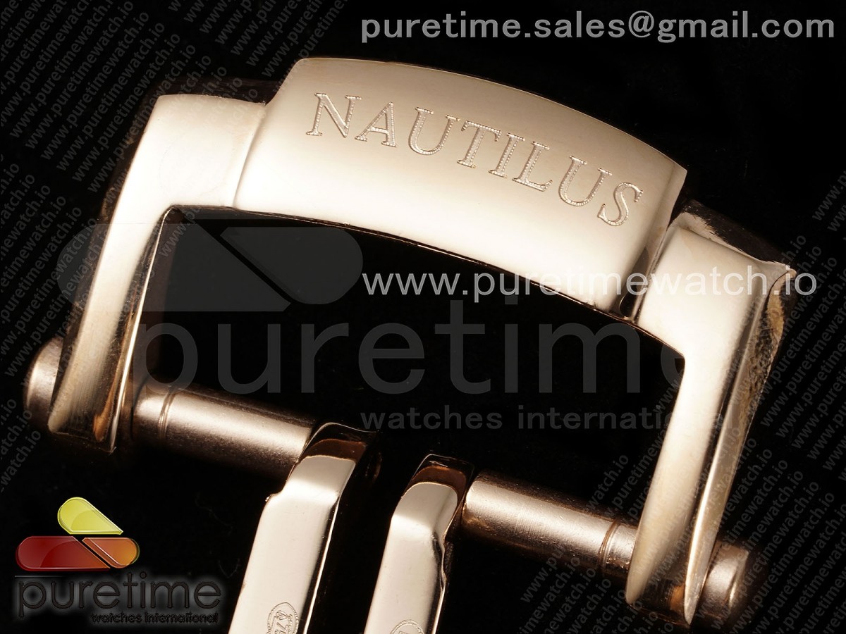 Nautilus 5712 RG YSF 1:1 Best Edition Gray Dial on Brown Leather Strap A240 - Image 22