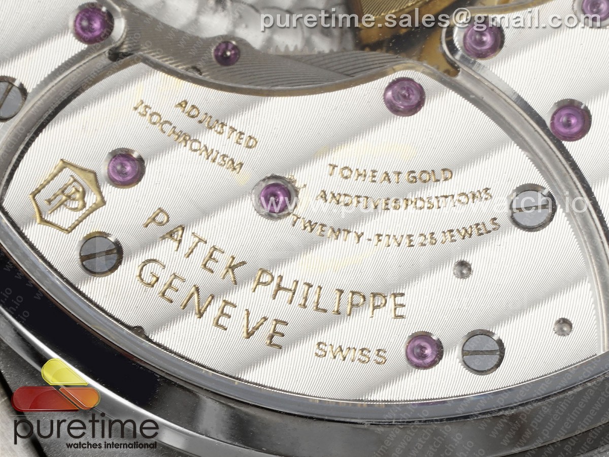 Nautilus 5712 SS YSF 1:1 Best Edition Blue Dial Diamonds Bezel on Blue Leather Strap A240 - Image 23