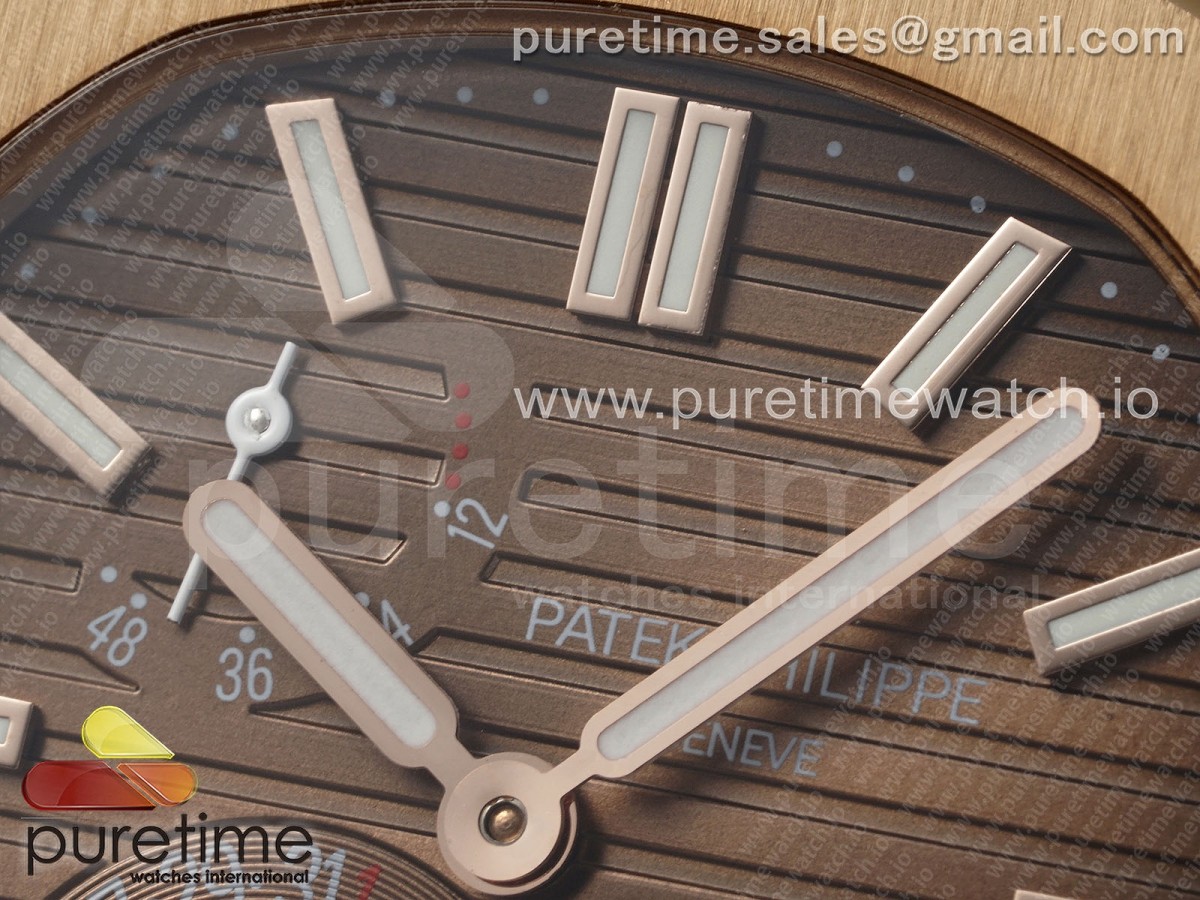 Nautilus 5712 RG YSF 1:1 Best Edition Brown Dial on RG Bracelet A240 - Image 5