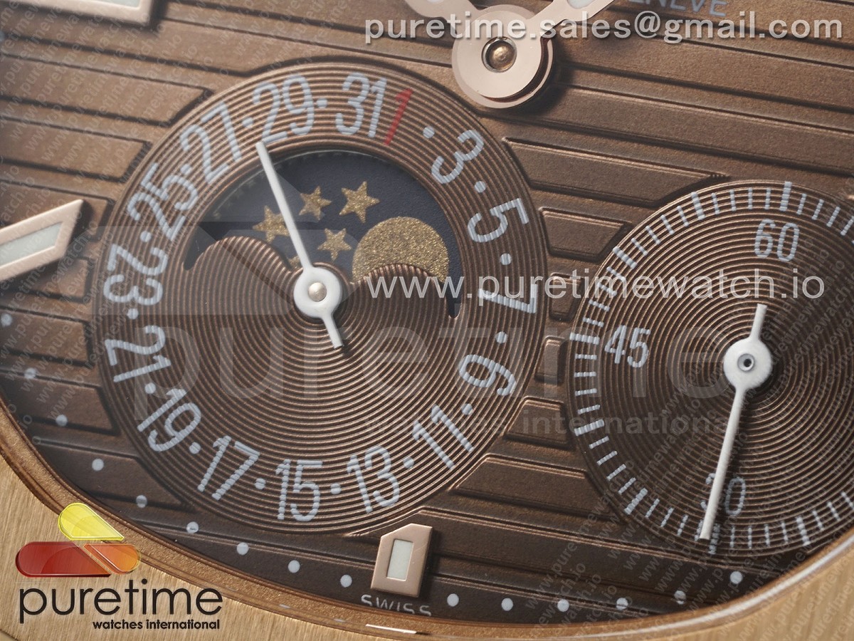 Nautilus 5712 RG YSF 1:1 Best Edition Brown Dial on RG Bracelet A240 - Image 6