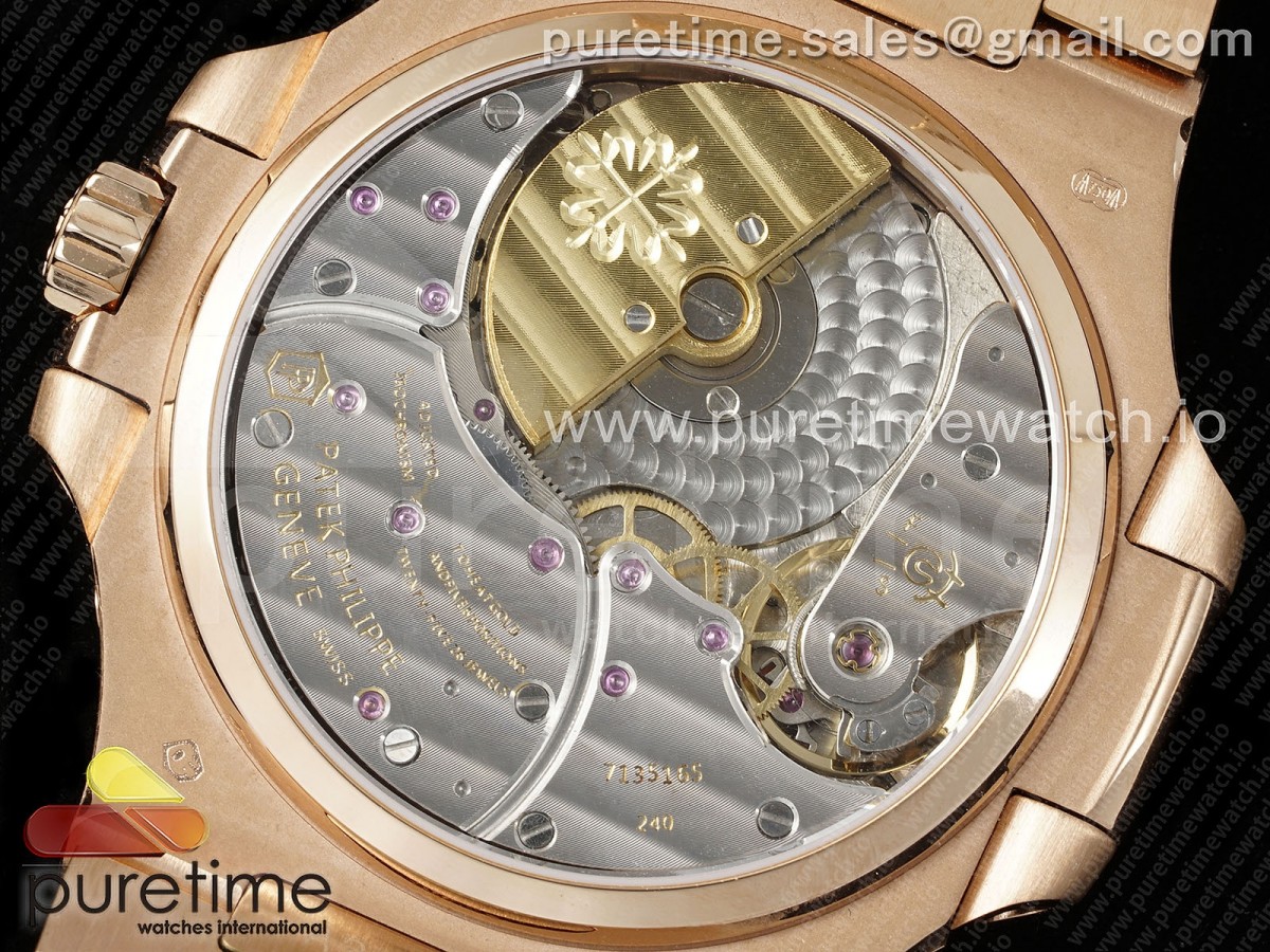 Nautilus 5712 RG YSF 1:1 Best Edition Brown Dial on RG Bracelet A240 - Image 8